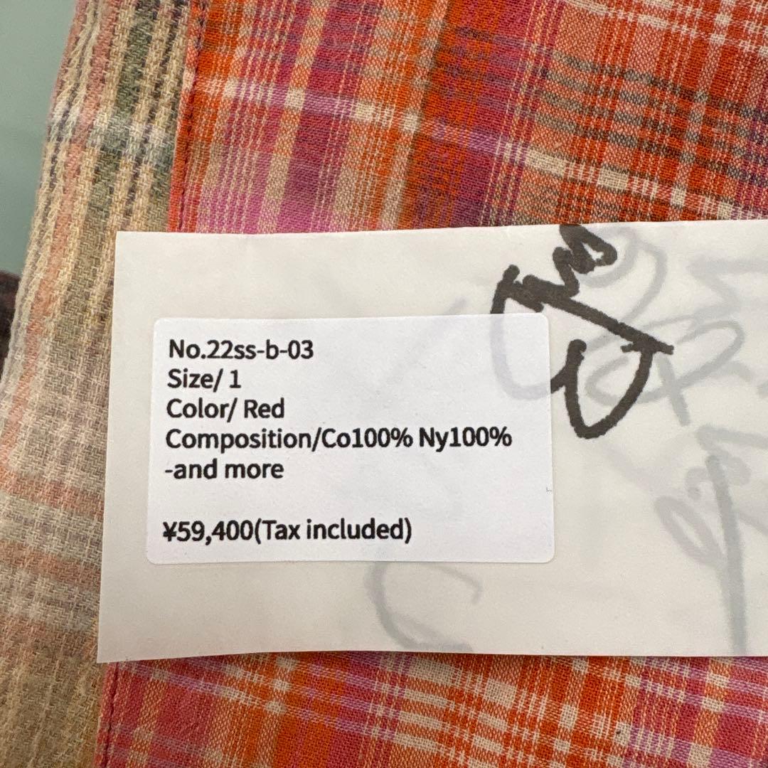 新品　KHOKI コッキ マドラスチェックシャツ