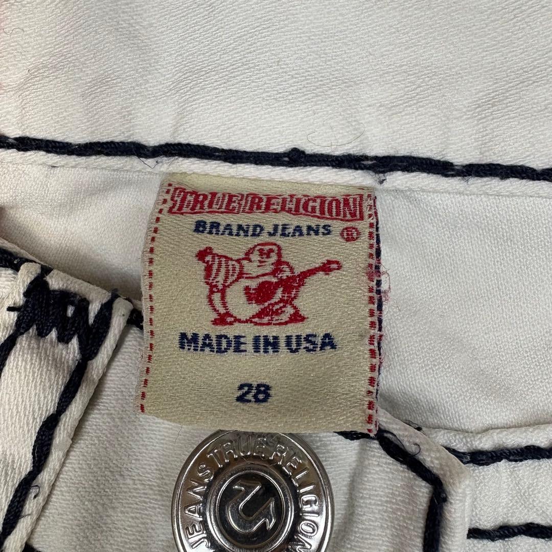 レア ホワイト true religion ricky superT デニム