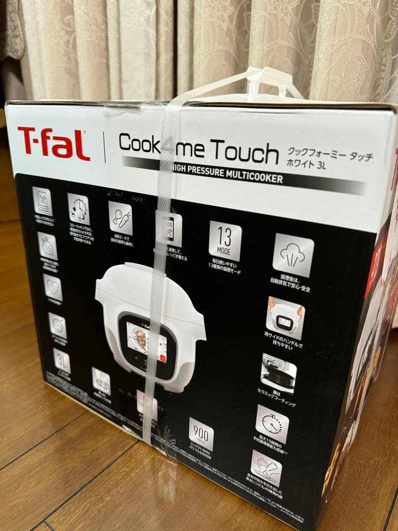 新品未使用 T-fal Cook4me タッチ 電気圧力鍋 CY9221JP