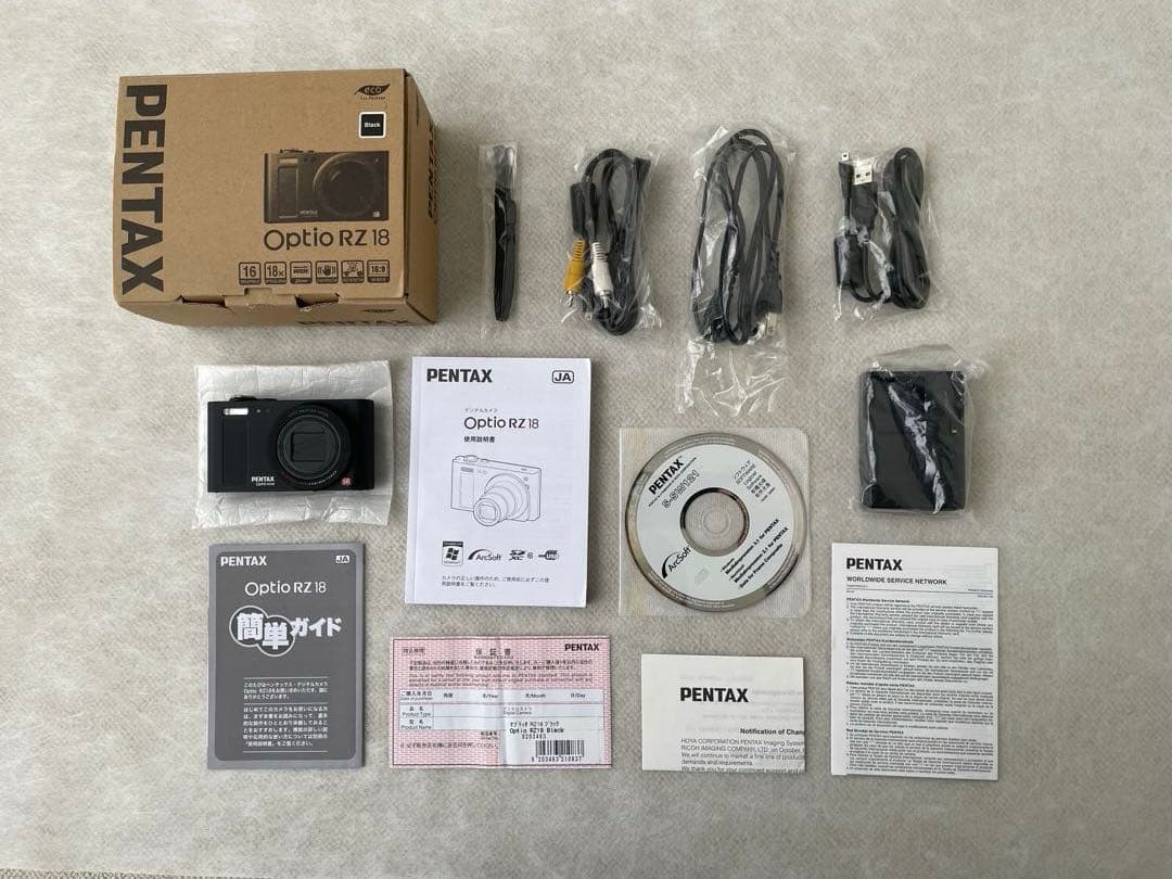 【新品】PENTAX Optio RZ18 ブラック