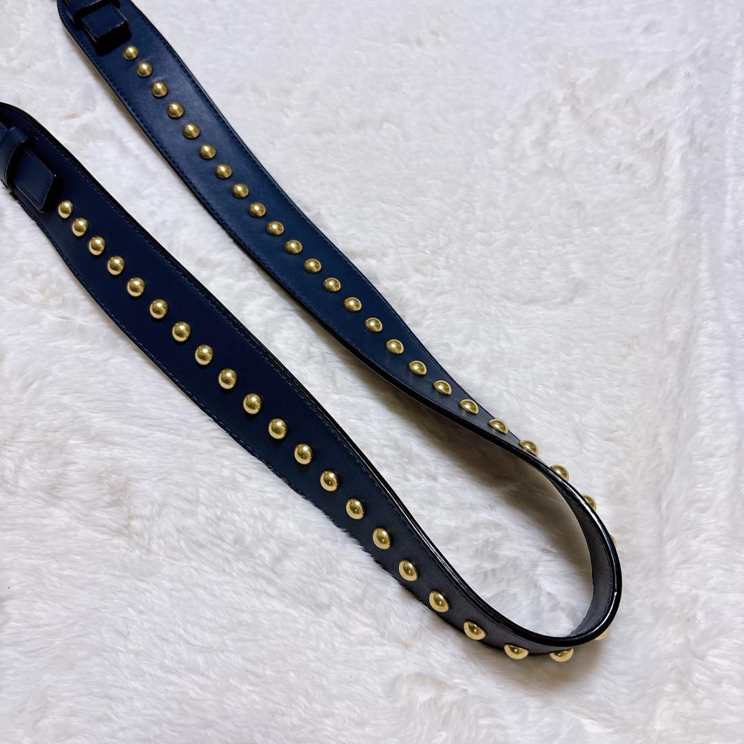 ケイトスペード　ホワイトロックロードジャミー　ショルダーバック　デニム　スタッズ