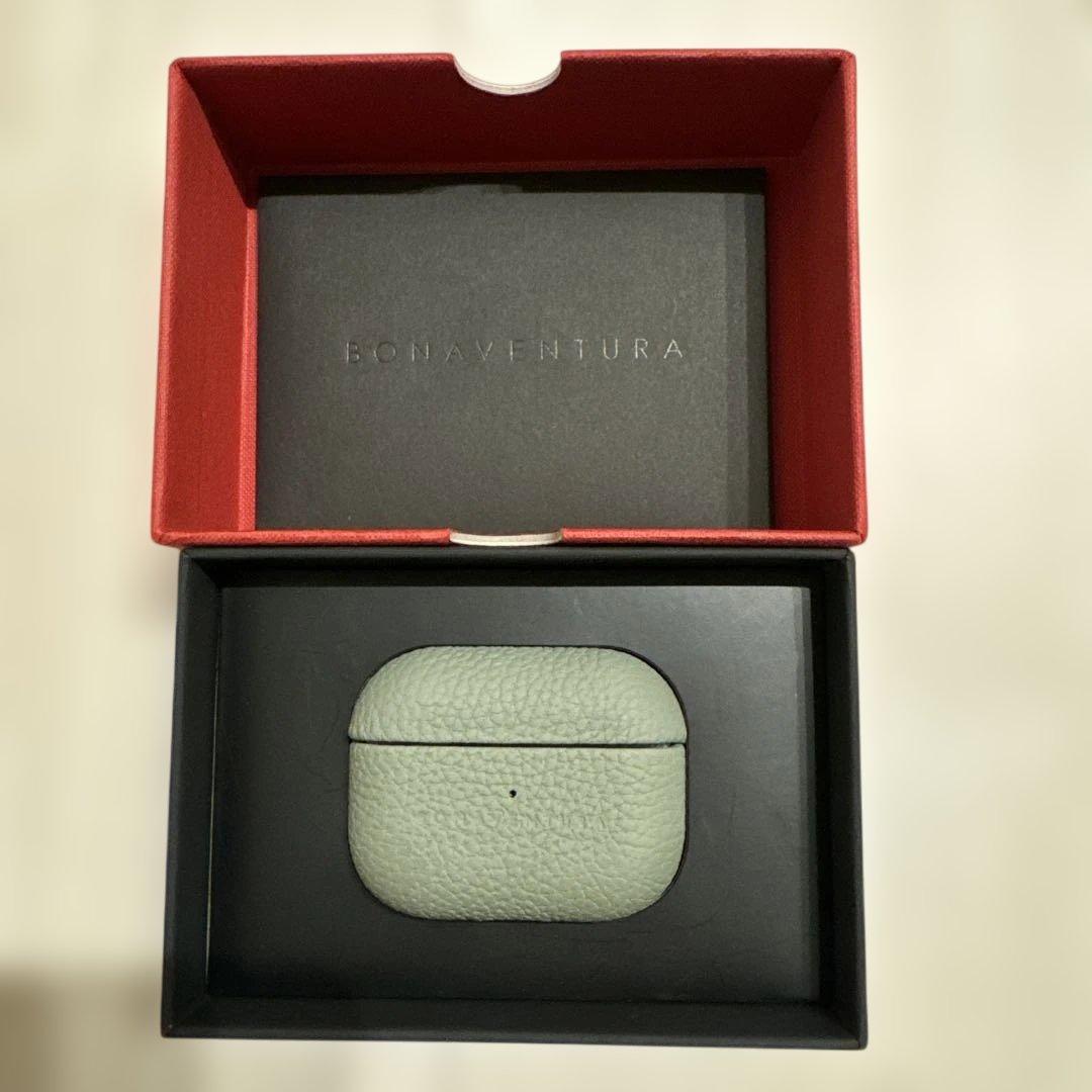 Bonaventura レザー イヤホンケース グリーン