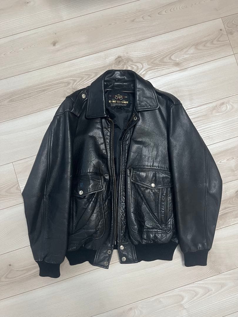 FA1ブラックレザージャケット