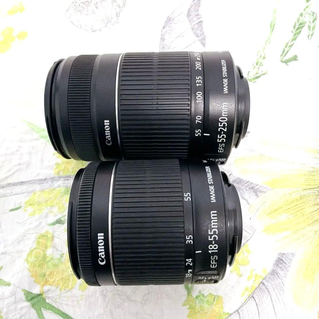 【美品】Canon EOS Kiss X7 ダブルレンズ キャノン♥️初心者♥️