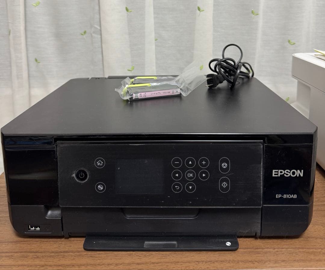 ジャンク品/EPSON EP-810AB プリンター/インク2個付き