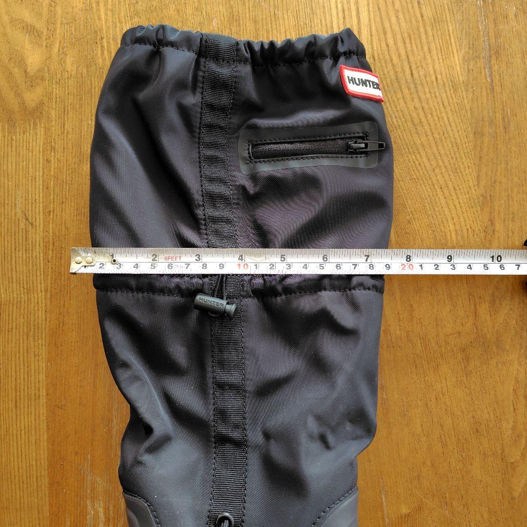 HUNTER ブラック 長靴 ドローコード付き