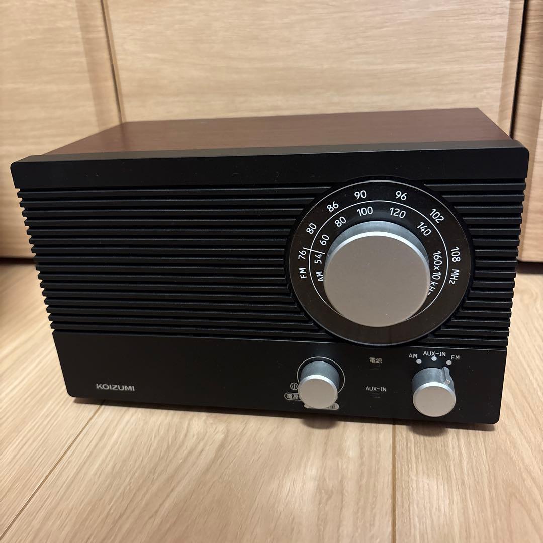 KOIZUMI AM/FMラジオ SAD-7223/M ブラック