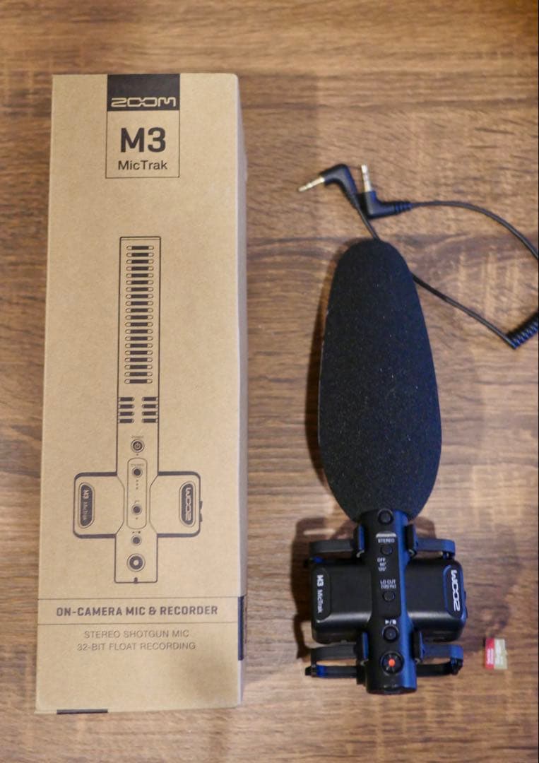 ZOOM M3 MicTrak 32bit収録/ステレオショットガンマイク