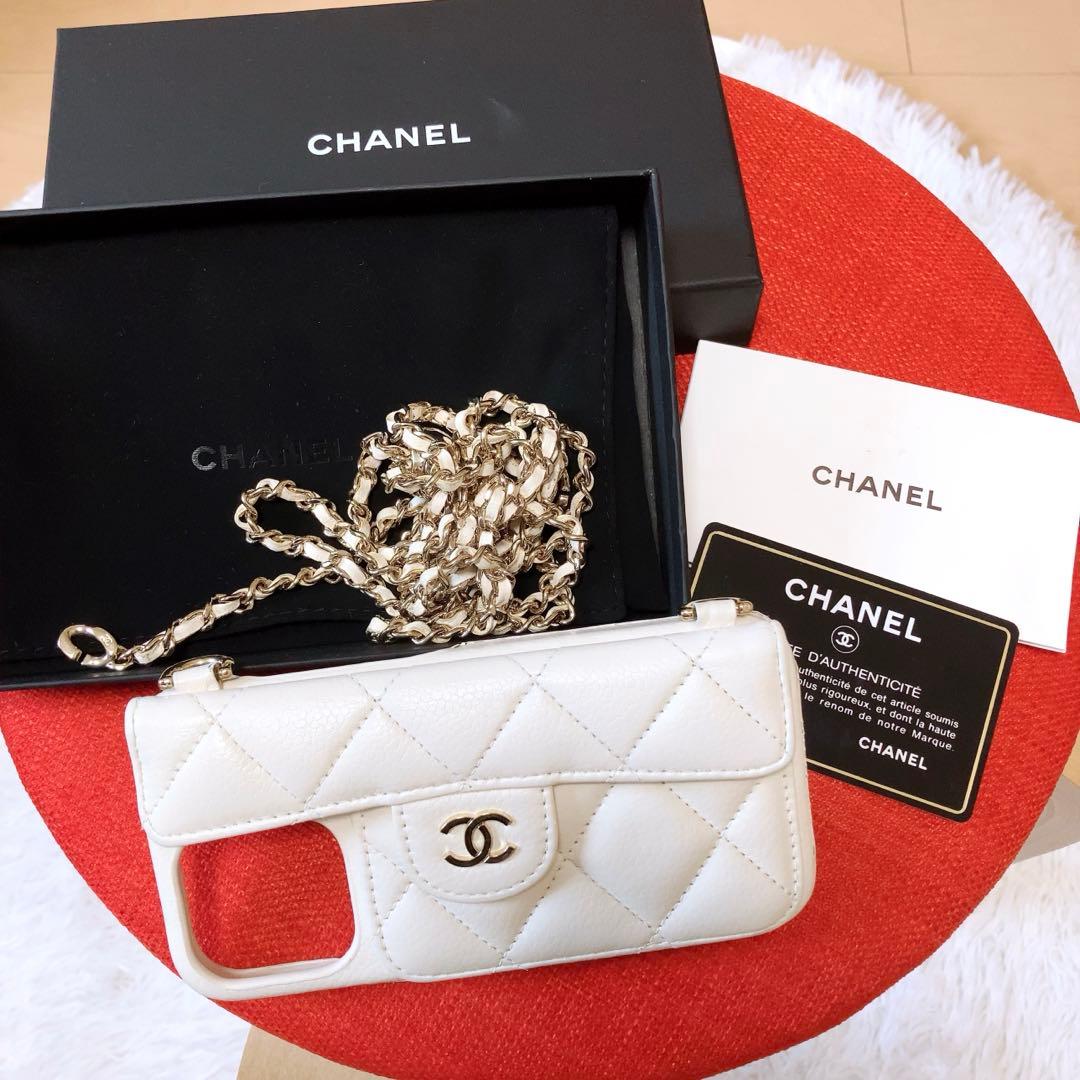 CHANEL⭕️iPhone13pro スマホケース　携帯カバー　マトラッセ　希少