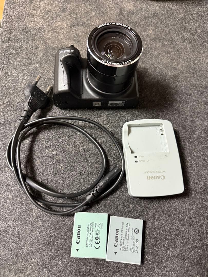 Canon SX500 IS コンパクトデジタルカメラ 本体とバッテリー2個