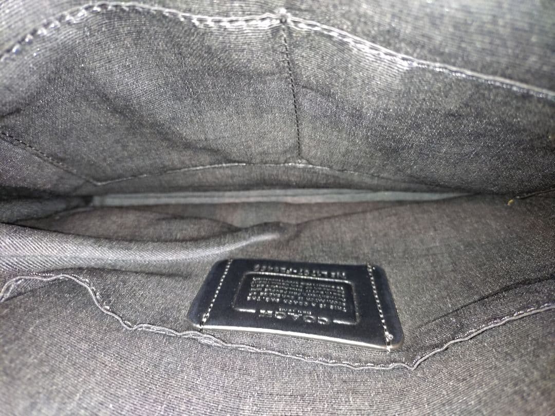 COACH シグネチャーレザー フライトバッグ