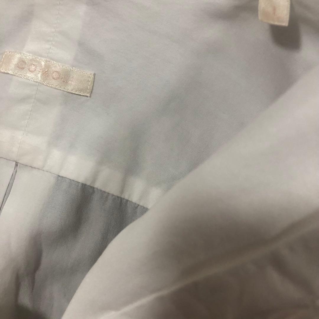 美品✨ 希少 サイズ1 ダブルフロント コモリ シャツ 白　comoli