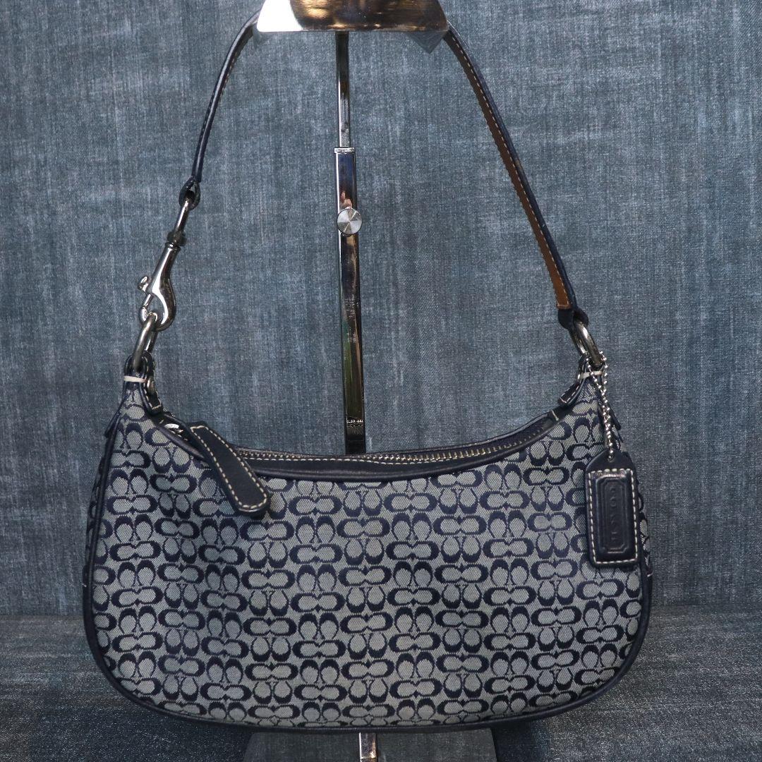 バッグ Coach accessory bag Navy signature