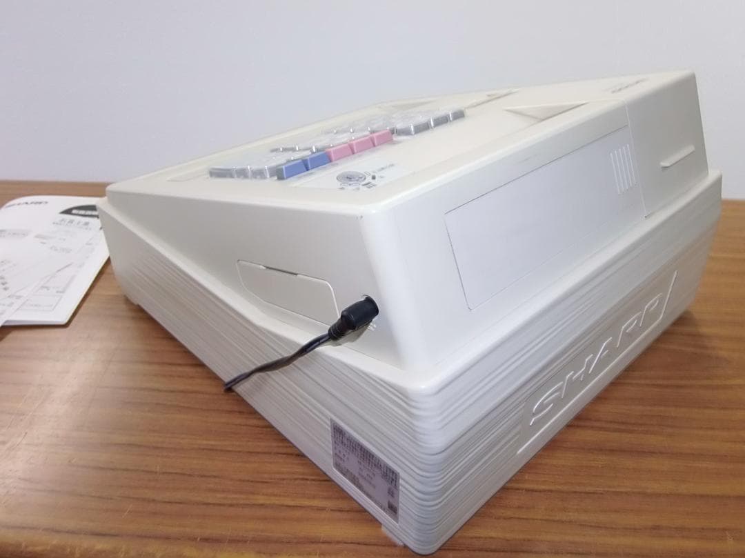 設定無料 SHARP XE-A147-W 8部門レジスター 250731