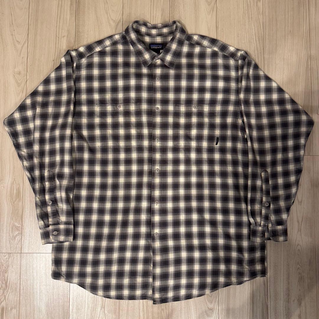 パタゴニア オンブレ シャドーチェック シャツ ポルトガル製　XL