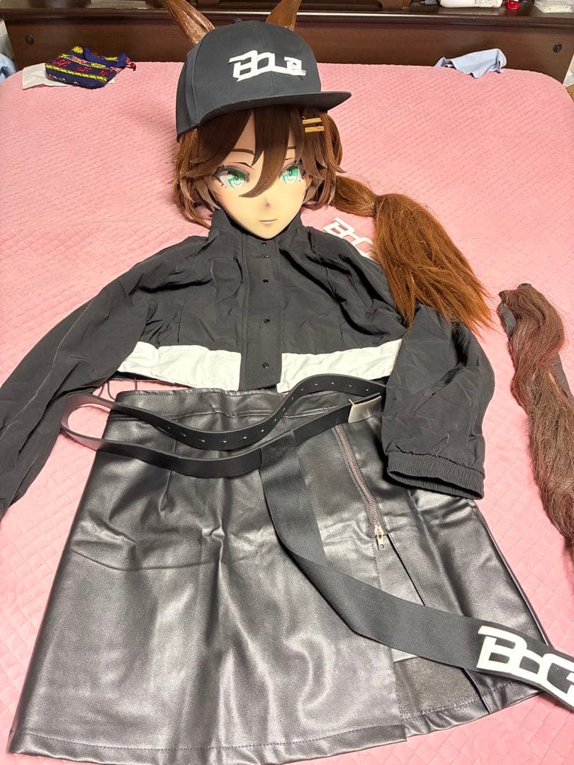 ミスターシービー 衣装付 着ぐるみ 全頭マスク