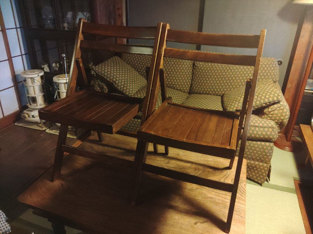 希少　フォールディングチェア　折りたたみ　レトロ　ヴィンテージ　アンティーク