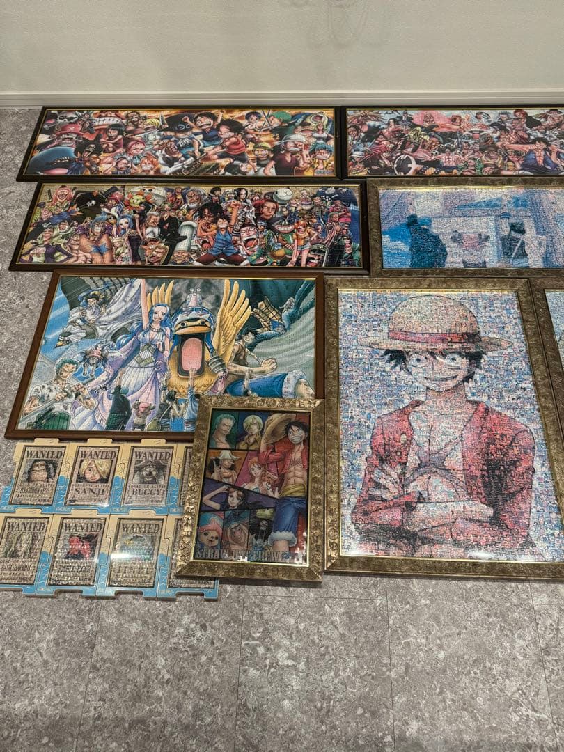 【完成品】ワンピースパズル34個セット/アルティメット専用パネル付