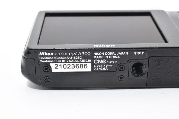 デジタルカメラ Nikon Coolpix A300 8x optical zoom #480