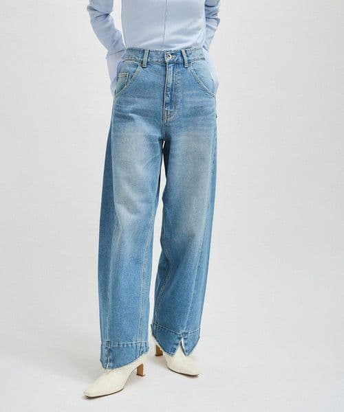 ADAM ET ROPE ワイドストレートデニム