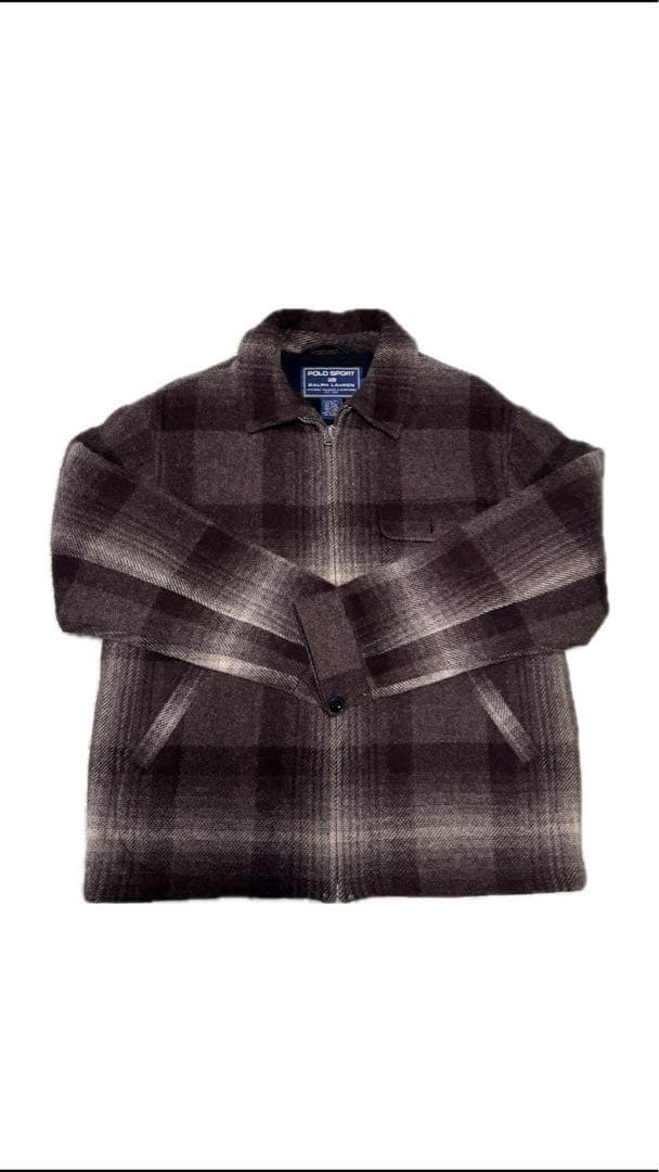 ポロスポーツ　90sオンブレチェックジャケット　ラルフローレン　M