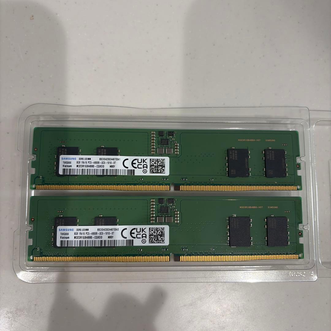 Samsung DDR5 16GB メモリ DIMM