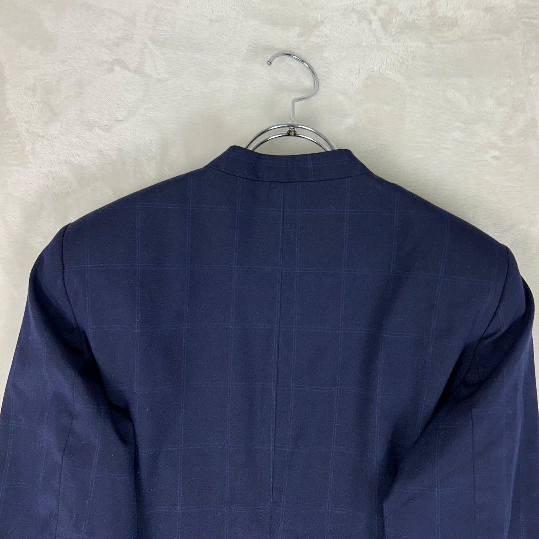 人気♡ザラ パンツスーツセットアップ ノーカラー チェック 大きいサイズ 洗濯