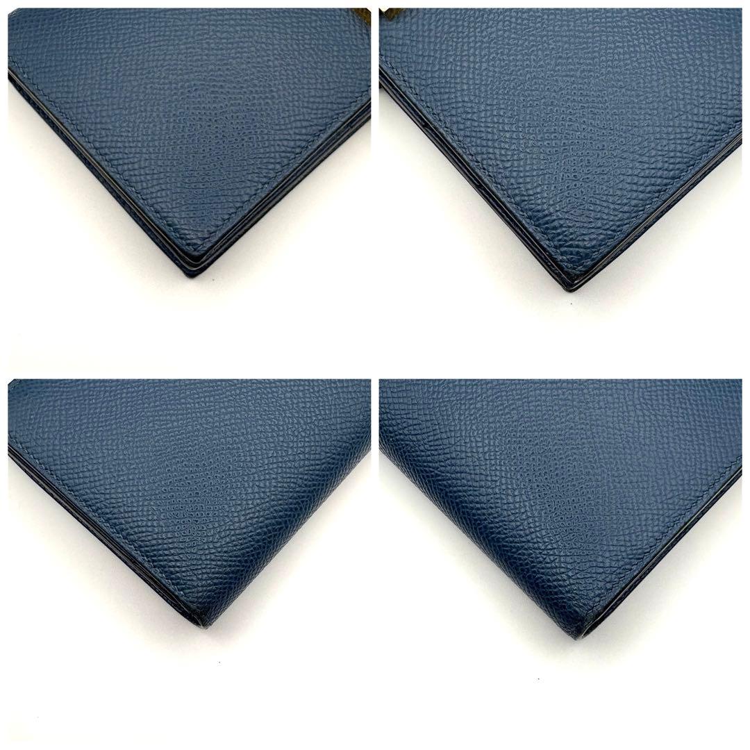 HERMES エルメス ベアンスフレ ブルーインディゴ 正規品 長財布