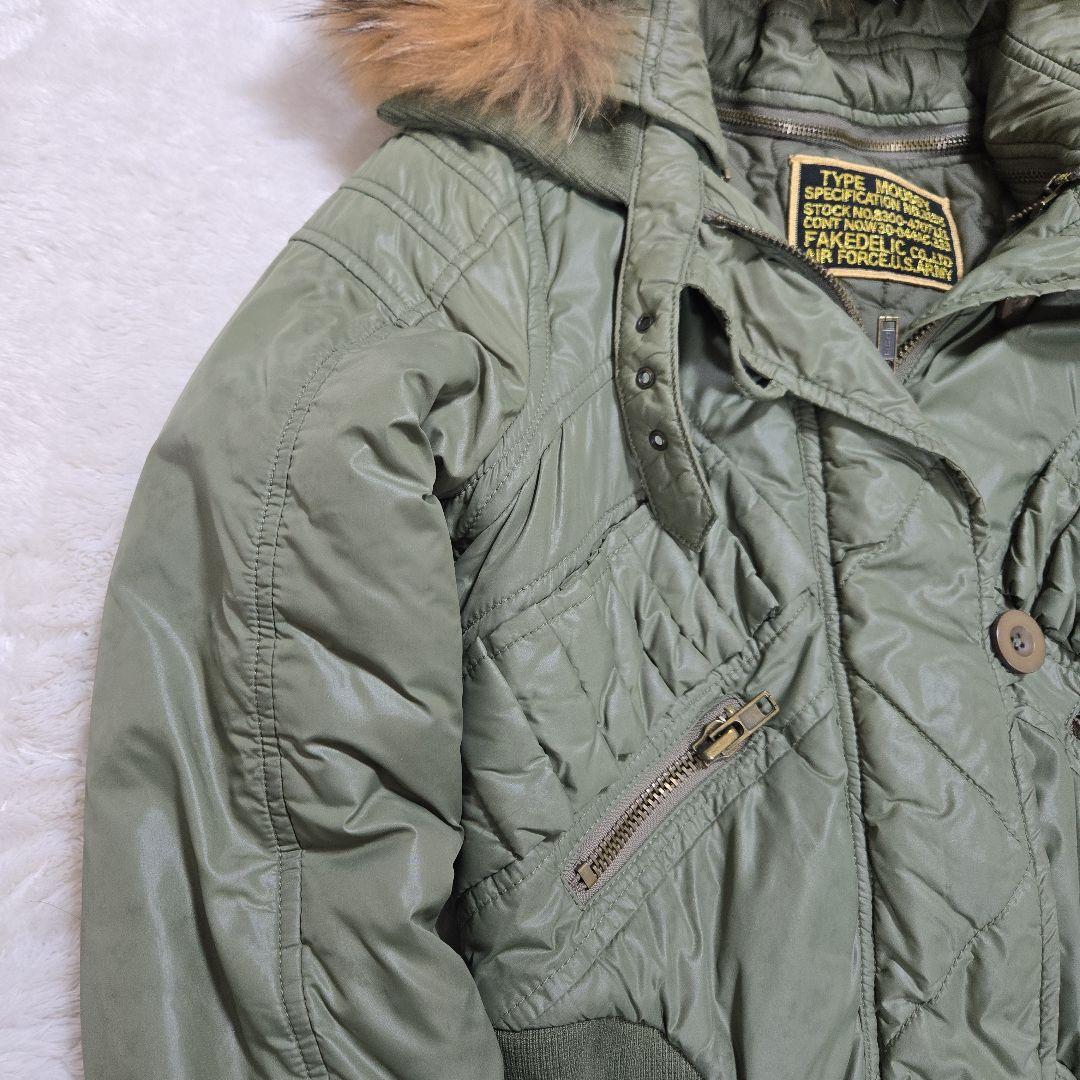 希少 00s 初期 マウジー N-2B フェイクデリック社 クロップド 短丈