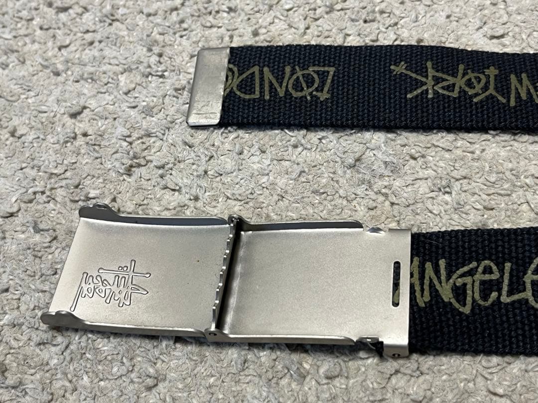 希少モデル ビンテージ OLD STUSSY ステューシー ベルト ガチャベルト
