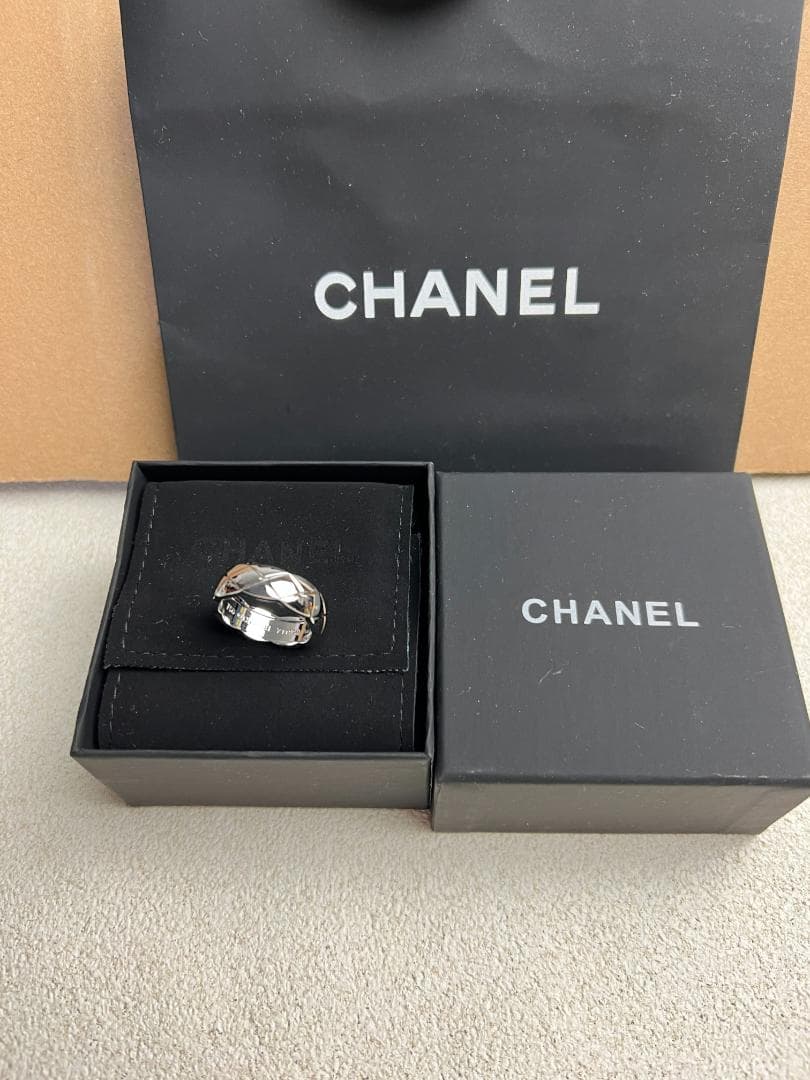 VIP顧客・シャネル CHANEL リング T56（8号）ジオメトリックカット