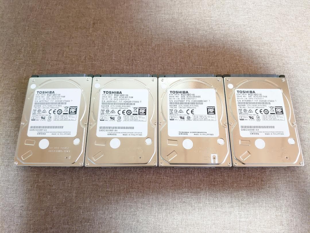 ✨4個セット✨HDD 1000GB✨大容量1TB✨2.5インチ✨05-03
