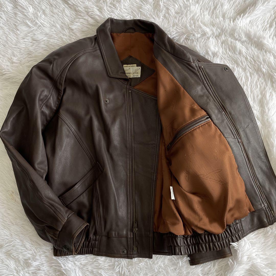 【トルコ製】A-2 type 本革 レザージャケット ミリタリー ブラウン 短丈
