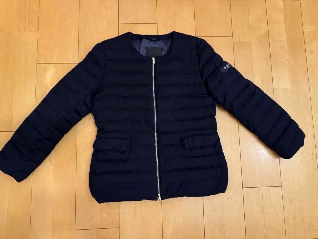 本日0時まで！TATRAS ネイビー キルティング　ダウンジャケット