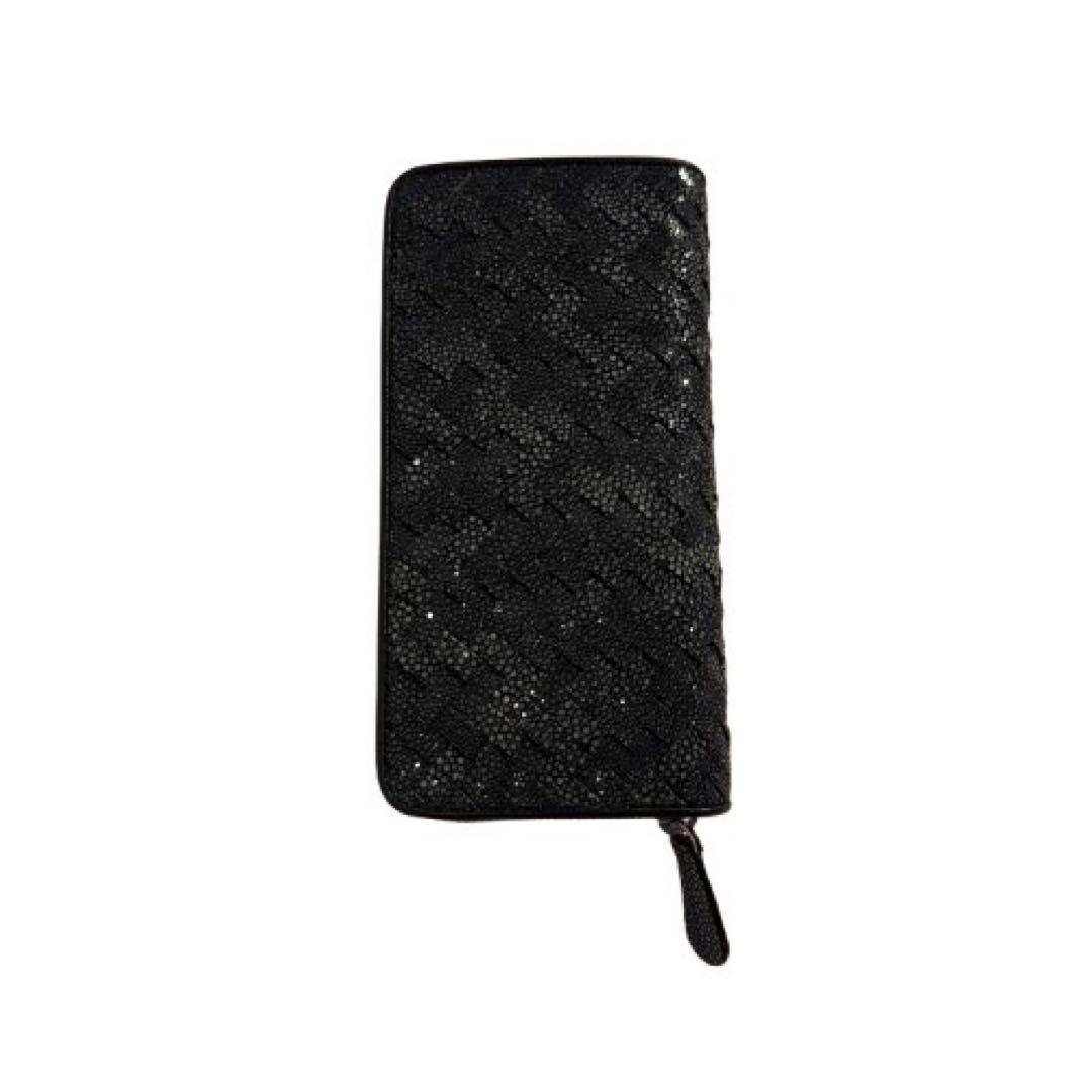 【新品】スティングレー エイ革 編み込み 長財布