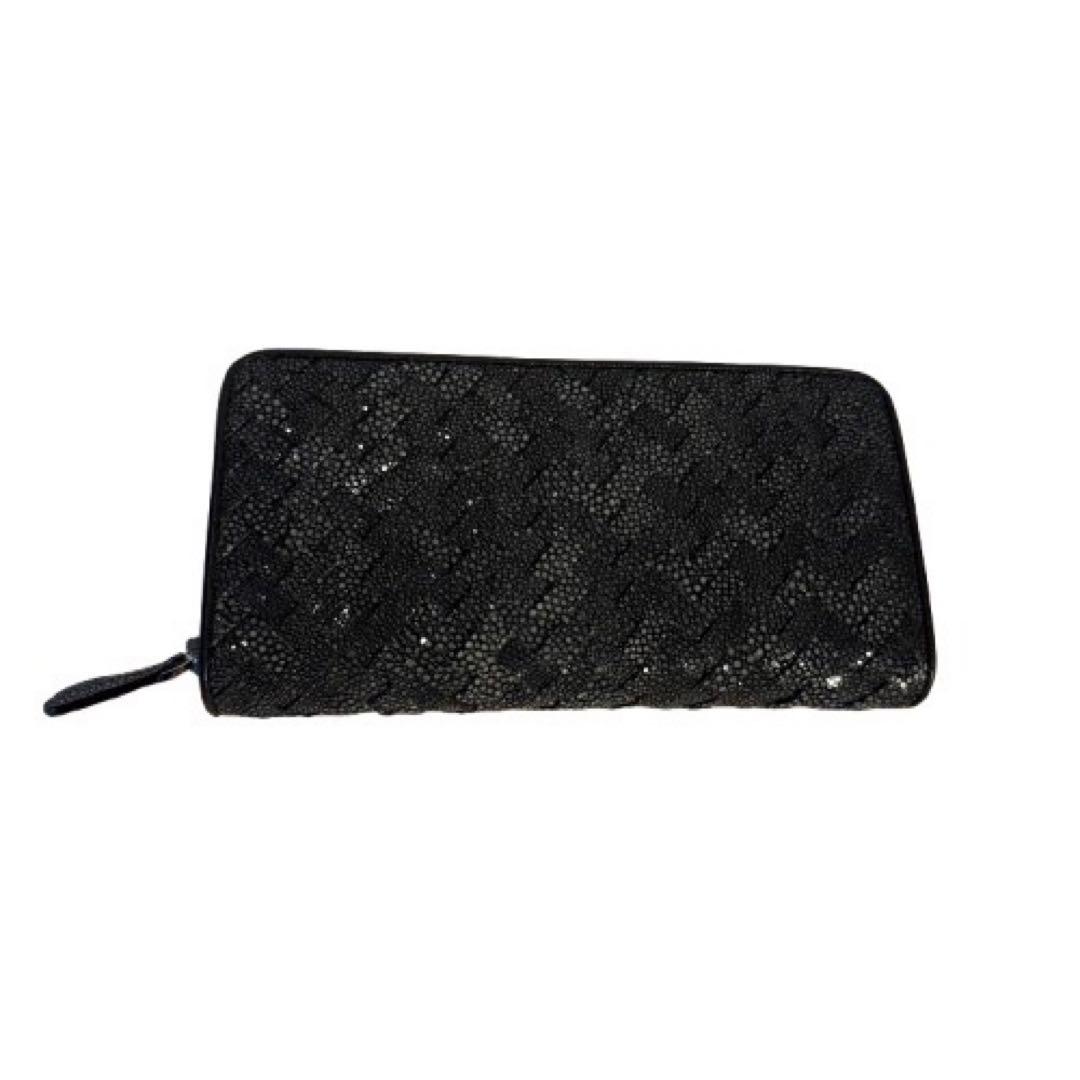 【新品】スティングレー エイ革 編み込み 長財布