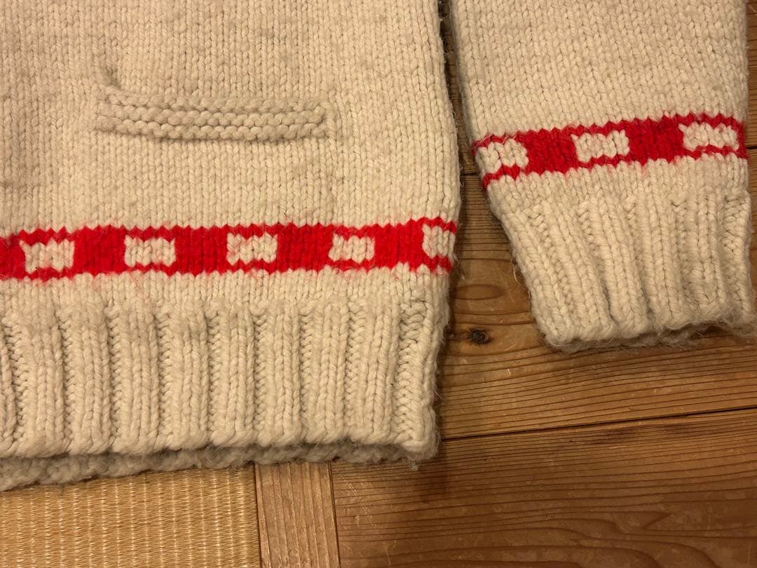 ヴィンテージ カウチンセーター 60s アイスホッケー