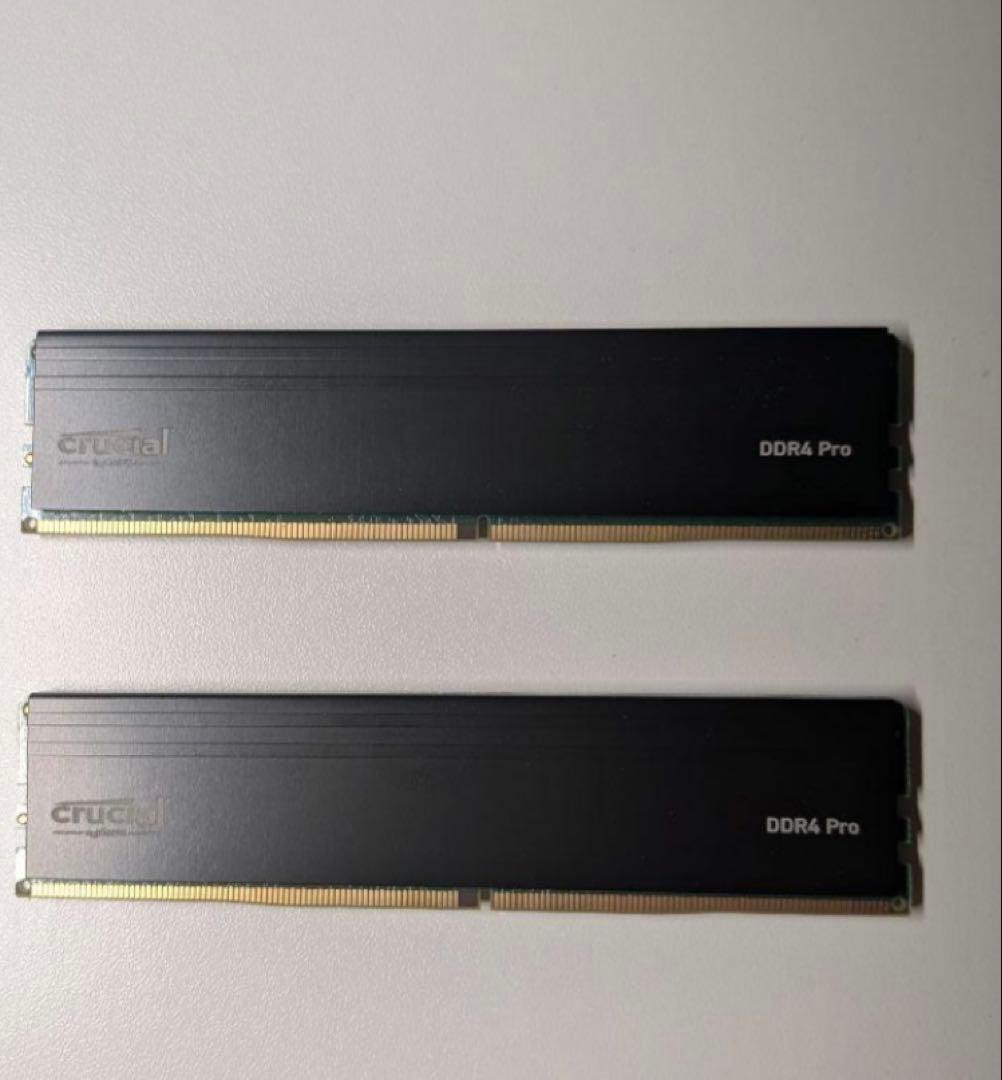 メモリー crucial DDR4 Pro 64GB (2x32GB) 3200MHz