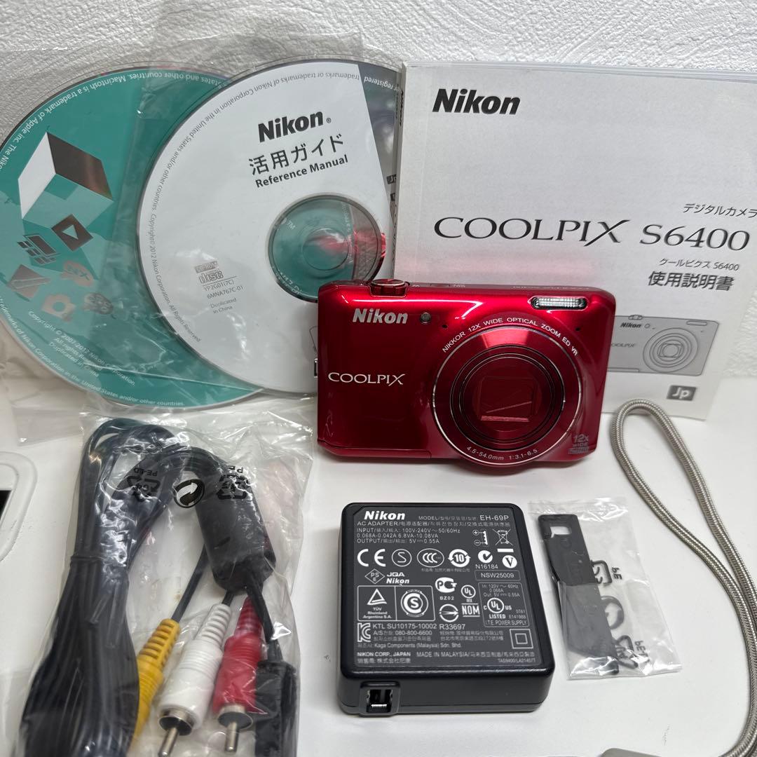 Nikon COOLPIX S6400 赤　動作未確認