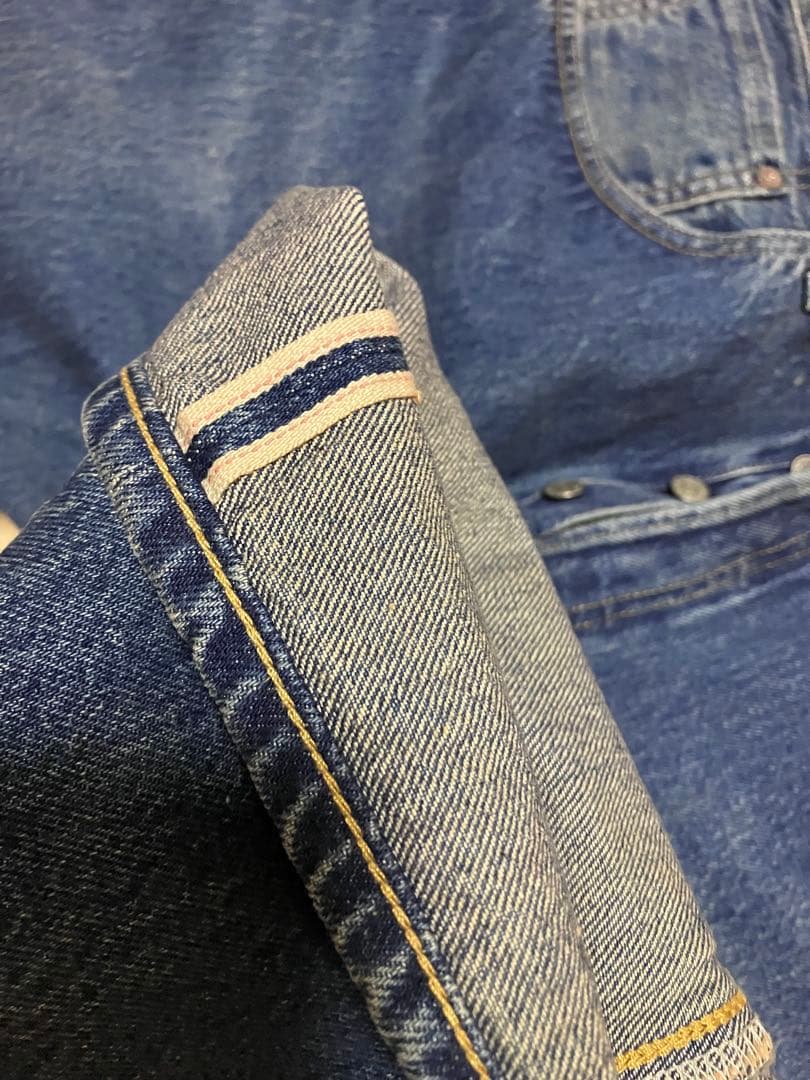 お*ん様 リーバイス 501xx 1955年 復刻 ダメージ加工lジーンズ 赤耳