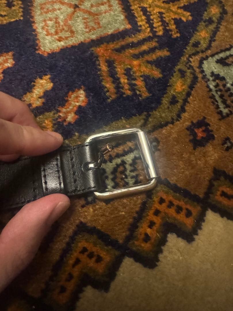 COMME des GARÇONS ロゴ ベルト ブラック