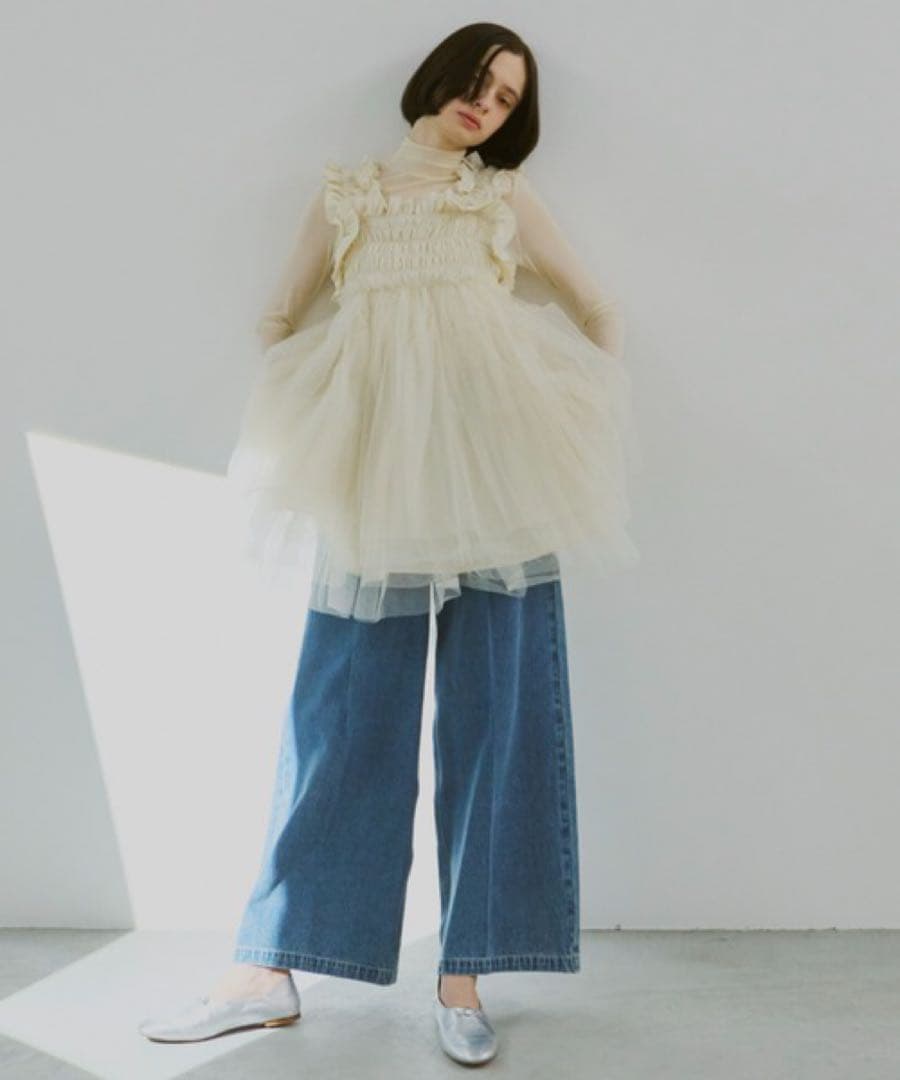 B*e様 PERNA チュールギャザーキャミソール