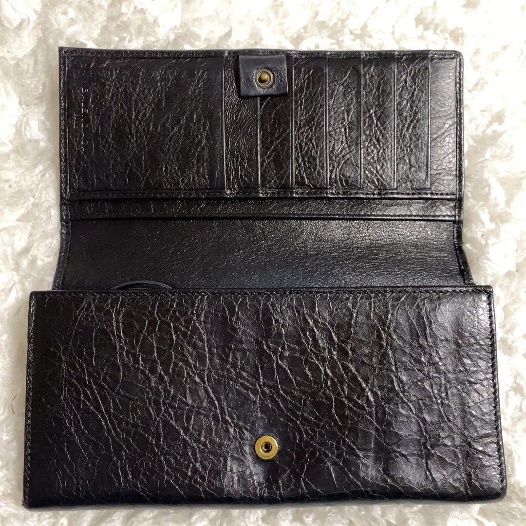 箱＆保存袋付き！BALENCIAGA 長財布 2つ折り シティ クラシック 黒
