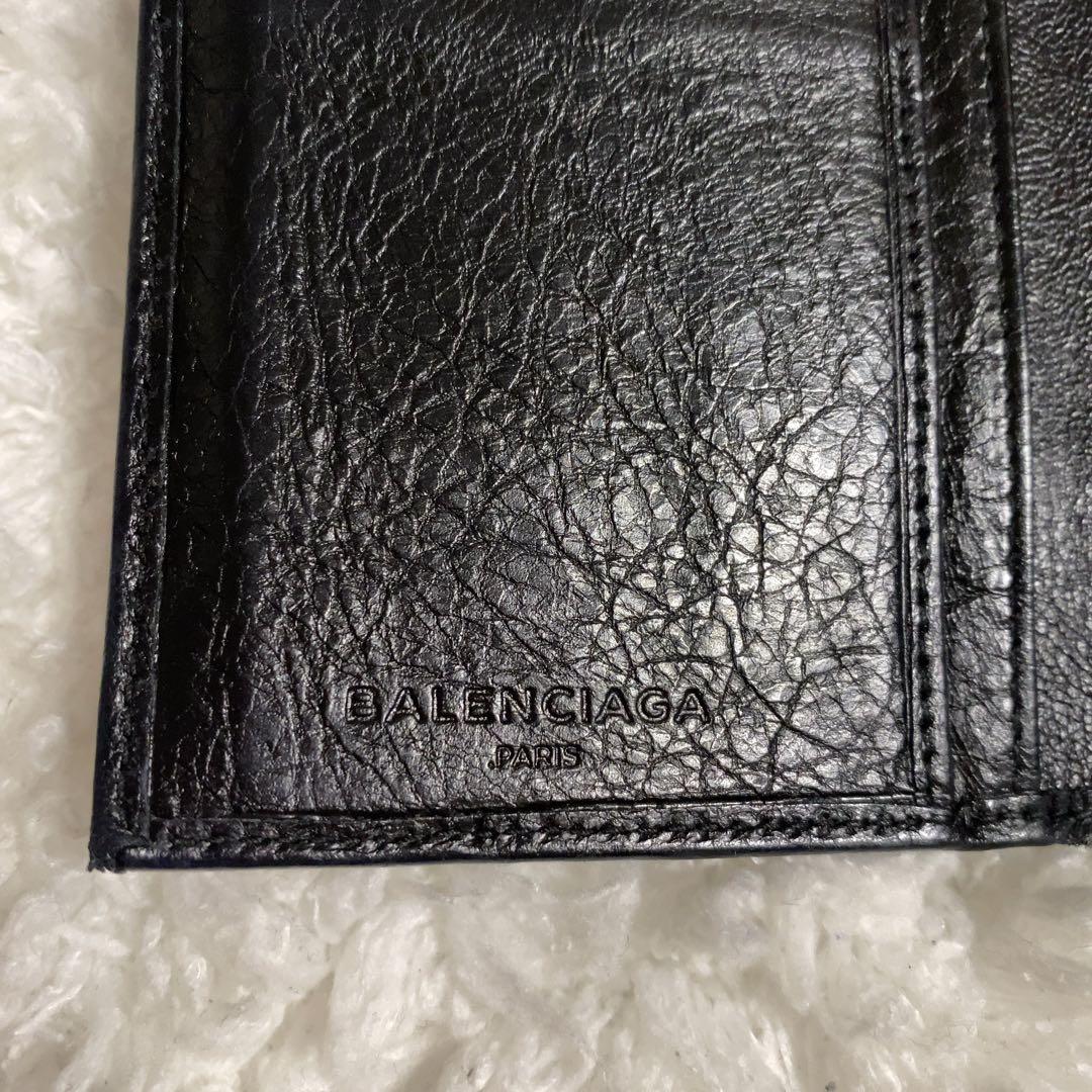 箱＆保存袋付き！BALENCIAGA 長財布 2つ折り シティ クラシック 黒