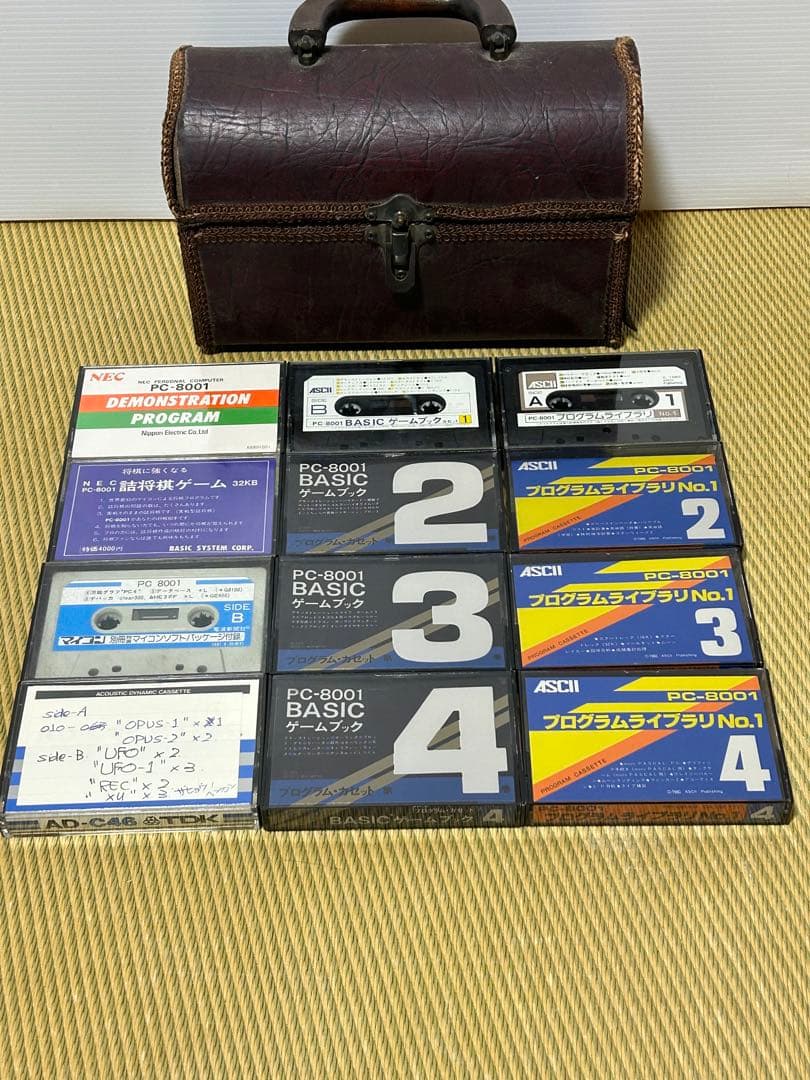 PC-8001 BASICゲームカセットセット　昭和レア