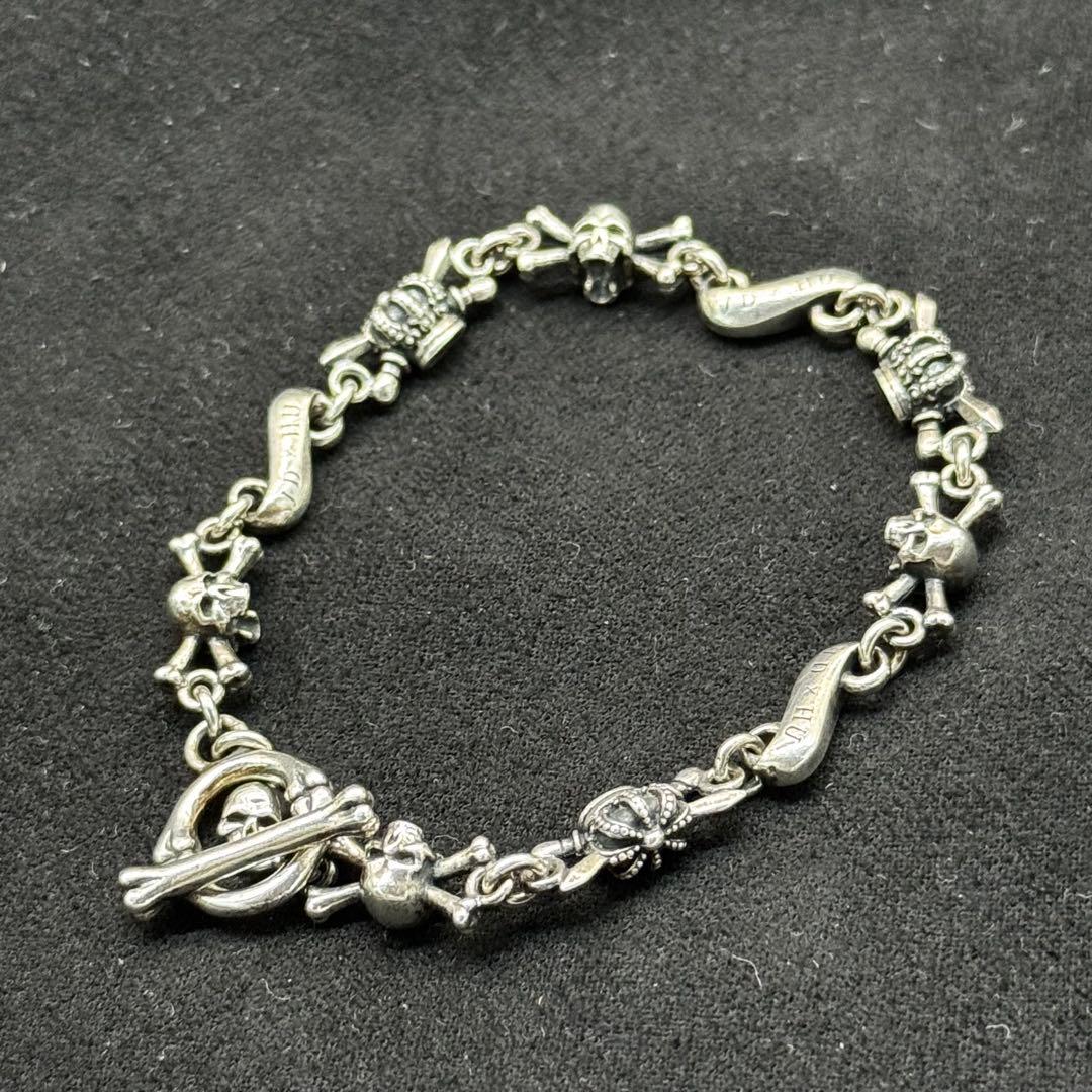 極美品✨ジャスティンデイビス ダブルクロス ブレスレット シルバー