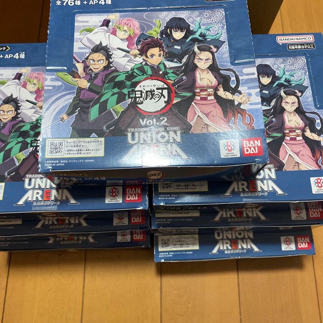 ユニオンアリーナ　鬼滅の刃　vol.2 box 7box 未開封　テープ付き