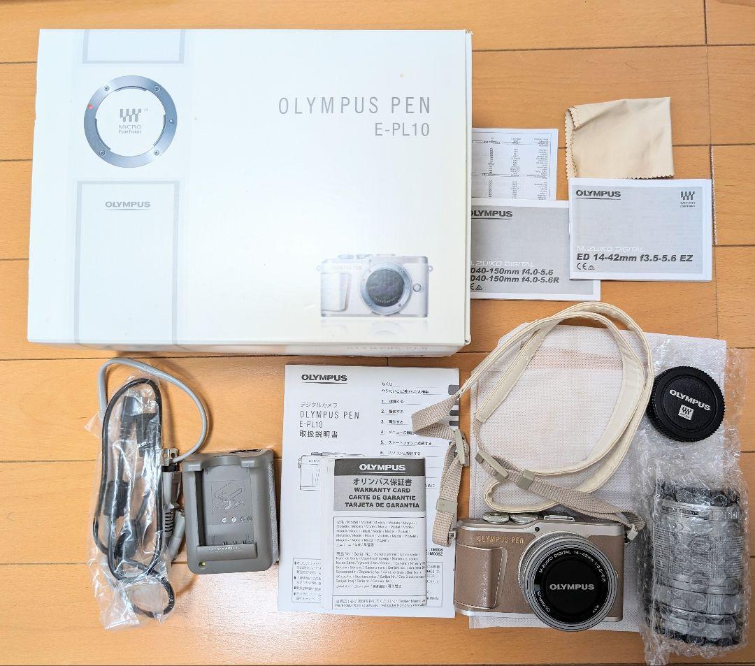 【美品・箱付き】OLYMPUS PEN E-PL10 ダブルズームキット