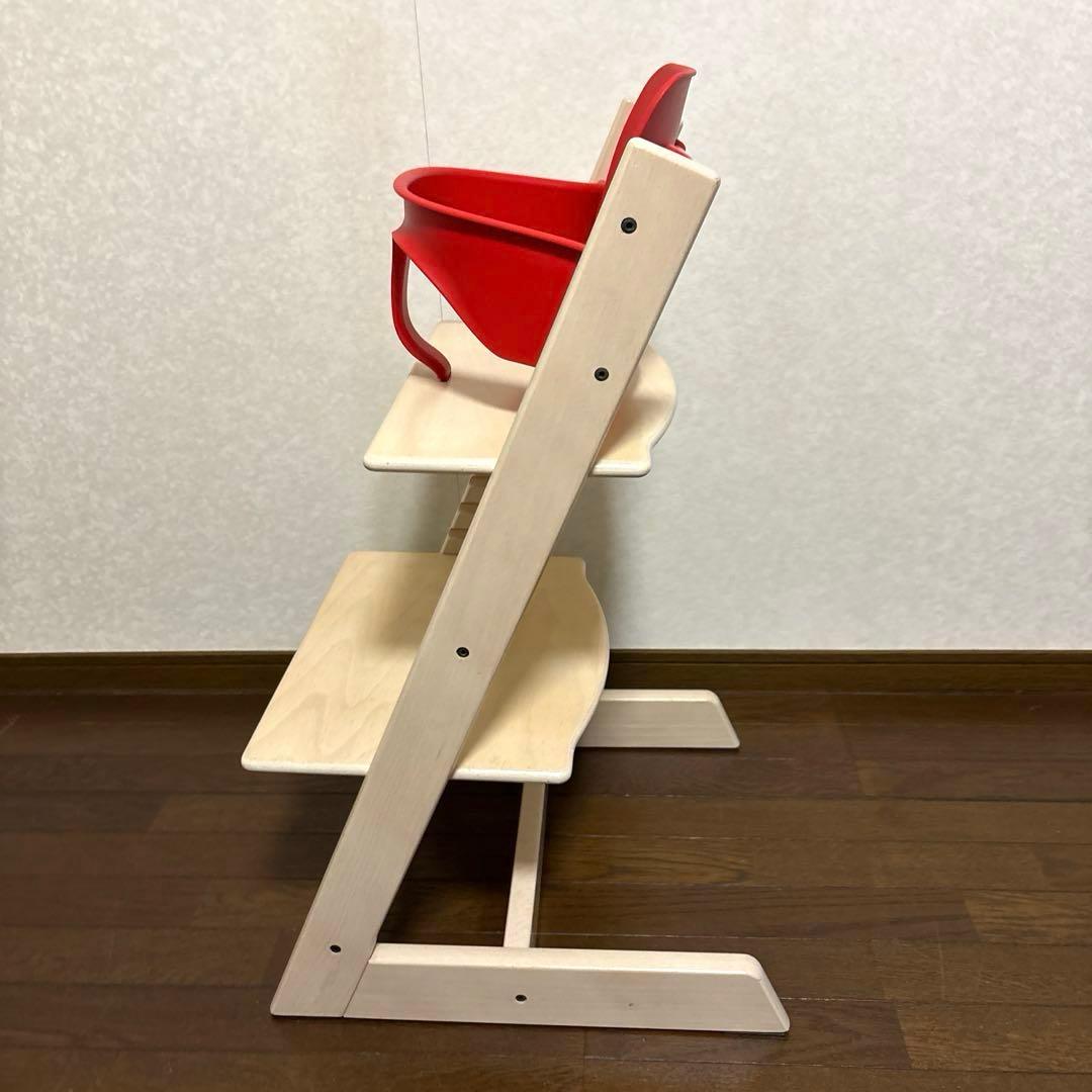 【良品】ストッケ トリップトラップ ホワイト ベビーセット付き