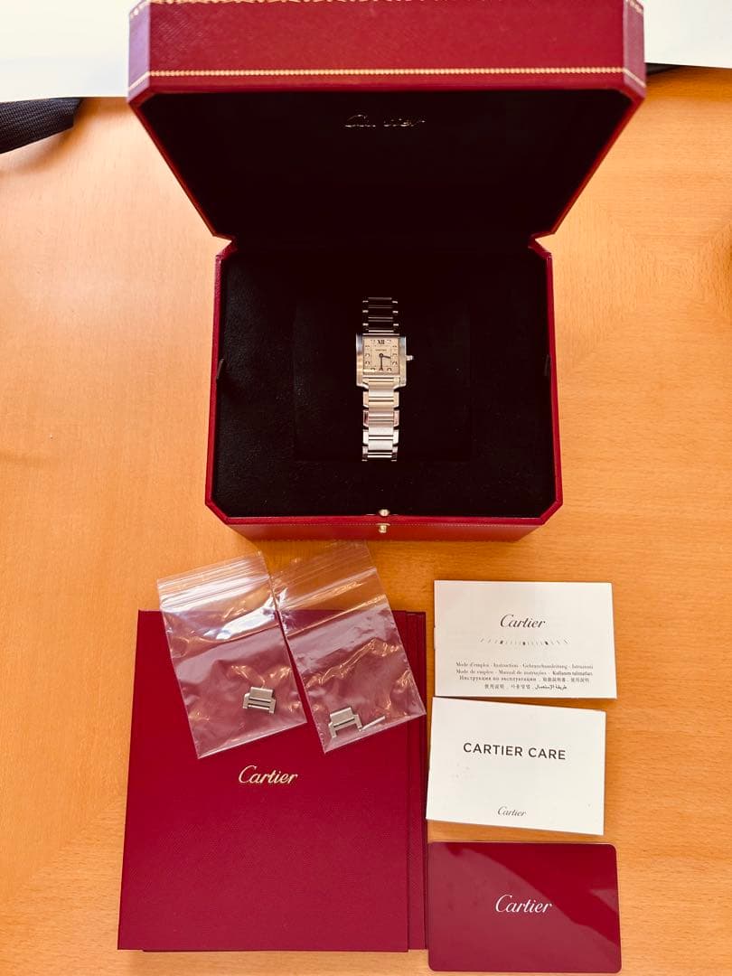 保証2029年1月 カルティエ タンクフランセーズSM ウォッチ11Pダイヤ